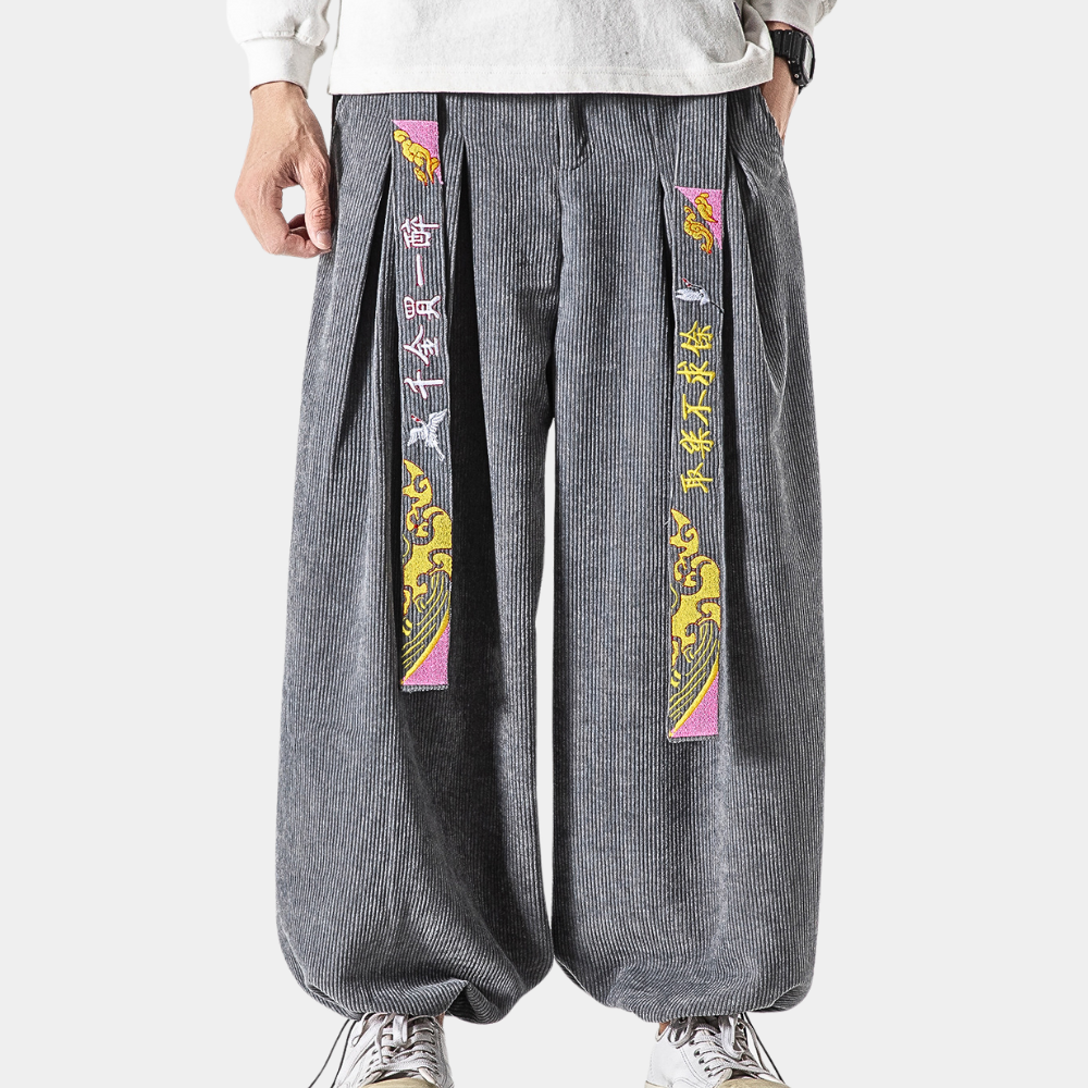 Adrian - Pantalon d'été tendance en velours côtelé pour hommes